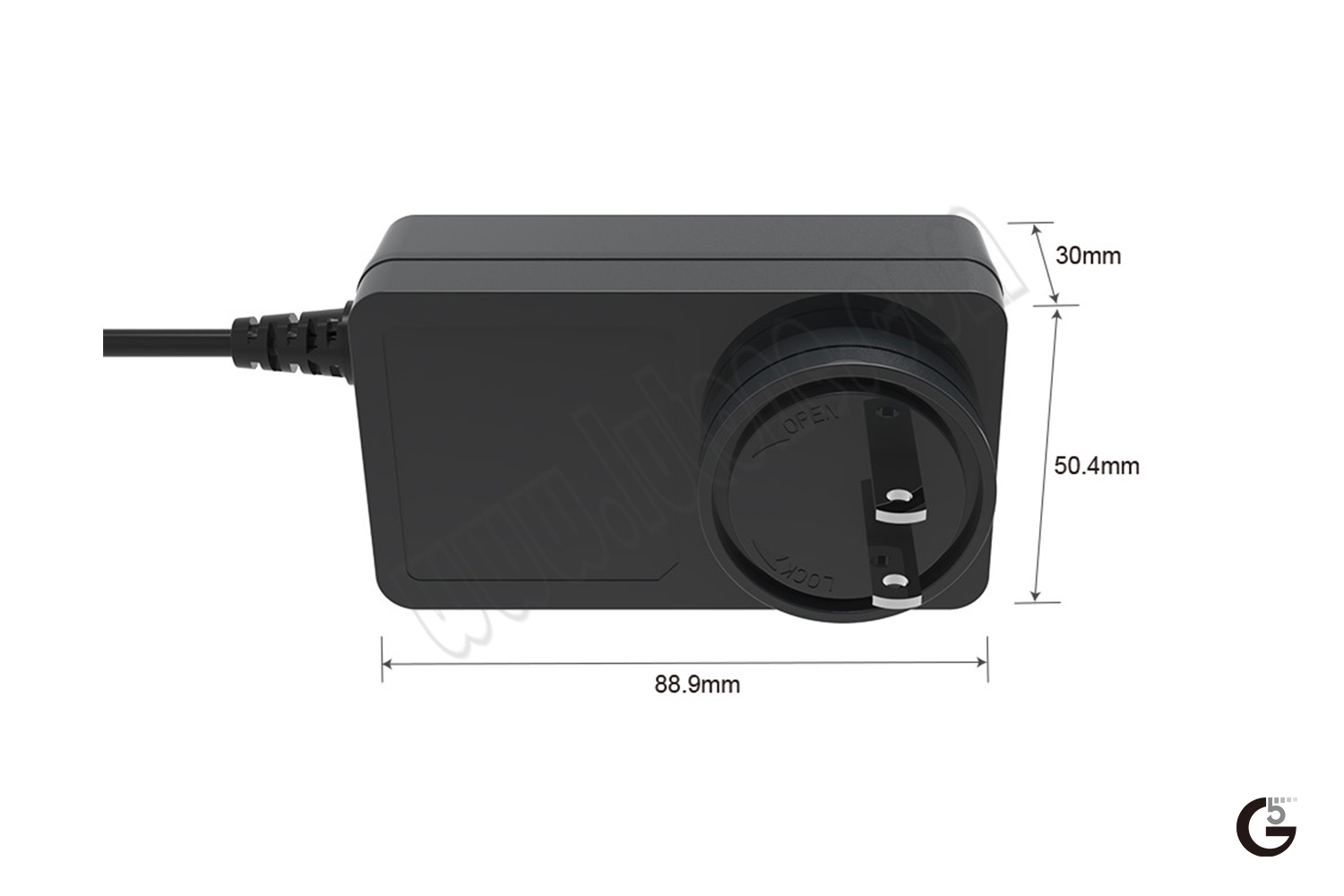 60W Interchangeable Horizontal USB/Cable Series