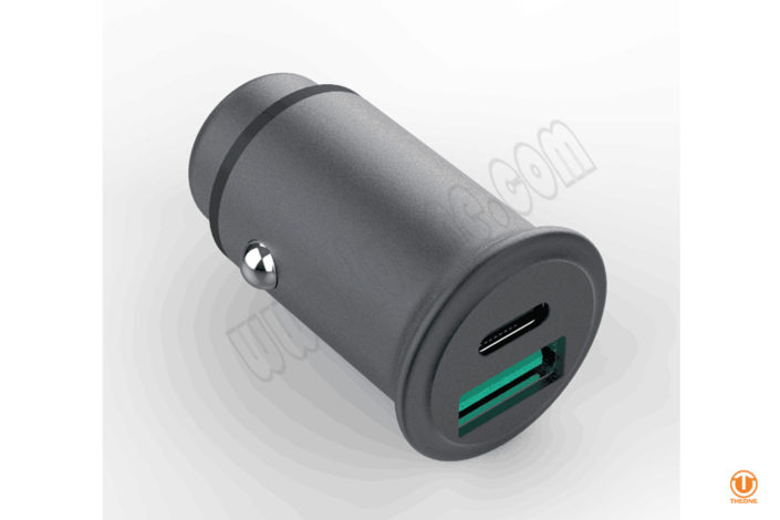 30W MINI Car Charger with PD and QC (Aluminum house)