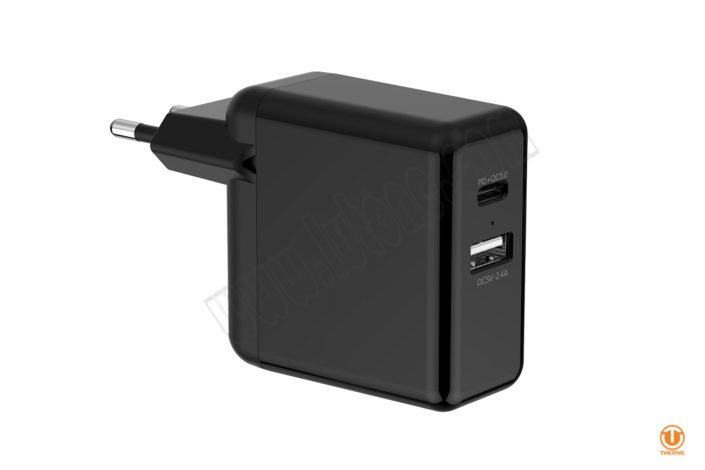 30W USB-C PD Charger (with extra USB port)