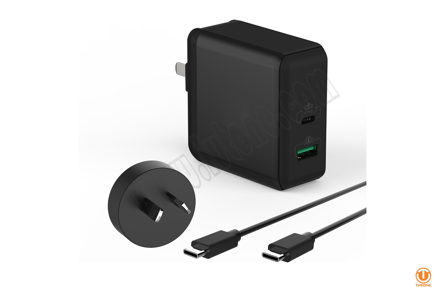 60W USB-C PD Power Adapter (with extra USB port)